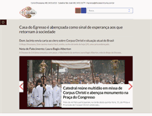 Tablet Screenshot of diocesecriciuma.com.br